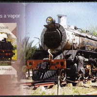 St Thomas & Prince Islands 2014 Steam Trains #1 imperf s/sheet unmounted mint. Note this item is privately produced and is offered purely on its thematic appeal