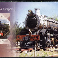 St Thomas & Prince Islands 2014 Steam Trains #2 imperf s/sheet unmounted mint. Note this item is privately produced and is offered purely on its thematic appeal