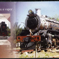 St Thomas & Prince Islands 2014 Steam Trains #3 imperf s/sheet unmounted mint. Note this item is privately produced and is offered purely on its thematic appeal