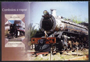 St Thomas & Prince Islands 2014 Steam Trains #4 imperf s/sheet unmounted mint. Note this item is privately produced and is offered purely on its thematic appeal