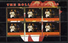 Congo 2014 The Rolling Stones #1 perf sheetlet containing 6 values unmounted mint. Note this item is privately produced and is offered purely on its thematic appeal