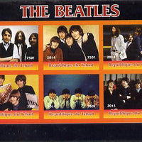 Chad 2014 The Beatles #2 imperf sheetlet containing 6 values unmounted mint. Note this item is privately produced and is offered purely on its thematic appeal. .