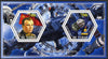 Chad 2014 Conquest of Space #3 perf sheetlet containing two hexagonal-shaped values unmounted mint