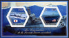 Chad 2014 Submarines #3 imperf sheetlet containing two hexagonal-shaped values unmounted mint