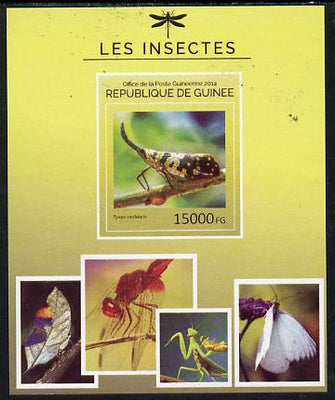 Guinea - Conakry 2014 Insects - Pyrops candelaria (Hopper) imperf s/sheet unmounted mint. Note this item is privately produced and is offered purely on its thematic appeal