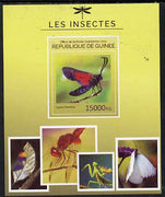 Guinea - Conakry 2014 Insects - Zygaena filipendulae (6 Spot Burnet Moth) imperf s/sheet unmounted mint. Note this item is privately produced and is offered purely on its thematic appeal