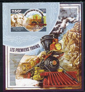 Niger Republic 2014 Early Steam Trains #2 imperf s/sheet unmounted mint. Note this item is privately produced and is offered purely on its thematic appeal