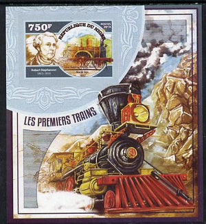 Niger Republic 2014 Early Steam Trains #2 imperf s/sheet unmounted mint. Note this item is privately produced and is offered purely on its thematic appeal
