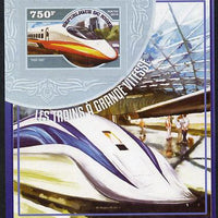 Niger Republic 2014 High Speed Trains #4 imperf s/sheet unmounted mint. Note this item is privately produced and is offered purely on its thematic appeal