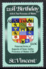St Vincent 1982 Royal Baby opt on 60c 21st Birthday with ROYAL BABY opt inverted unmounted mint SG 760a