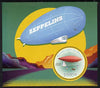 Mali 2015 Airships perf sheetlet containing circular-shaped value unmounted mint