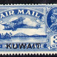 Kuwait 1933-34 Air 3a wmk stars pointing to left lightly mounted mint SG 32