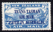 New Zealand 1934 Trans-Tasman Faith in Australia 7d blue unmounted mint SG 554