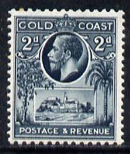 Gold Coast 1928 KG5 Christiansborg Castle 2d slate mounted mint SG 106