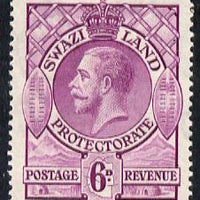 Swaziland 1933 KG5 6d bright purple mounted mint SG 16