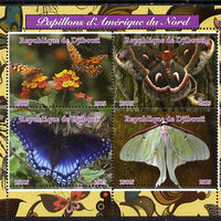 Djibouti 2015 Butterflies #2 perf sheetlet containing 4 values unmounted mint. Note this item is privately produced and is offered purely on its thematic appeal