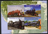 Djibouti 2015 Steam Locomotives of South America imperf sheetlet containing 4 values unmounted mint. Note this item is privately produced and is offered purely on its thematic appeal