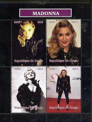 Congo 2015 Madonna perf sheetlet containing 4 values unmounted mint. Note this item is privately produced and is offered purely on its thematic appeal