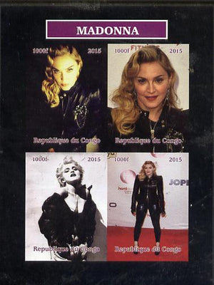 Congo 2015 Madonna imperf sheetlet containing 4 values unmounted mint. Note this item is privately produced and is offered purely on its thematic appeal