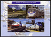 Djibouti 2015 Trains of North America imperf sheetlet containing 4 values unmounted mint. Note this item is privately produced and is offered purely on its thematic appeal