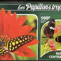 Central African Republic 2015 Butterflies #3 imperf s/sheet unmounted mint. Note this item is privately produced and is offered purely on its thematic appeal