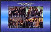 Congo 2015 Aerosmith #2 perf sheetlet containing 4 values unmounted mint. Note this item is privately produced and is offered purely on its thematic appeal