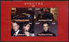 Chad 2015 Spectre (James Bond) #1 perf sheetlet containing 4 values unmounted mint. Note this item is privately produced and is offered purely on its thematic appeal. .