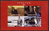 Chad 2015 Spectre (James Bond) #3 imperf sheetlet containing 4 values unmounted mint. Note this item is privately produced and is offered purely on its thematic appeal. .