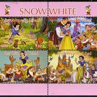 Chad 2015 Snow White #2 perf sheetlet containing 4 values unmounted mint. Note this item is privately produced and is offered purely on its thematic appeal, it has no postal validity