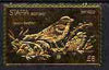 Staffa 1976 Eastern Goldfinch (Male) £8 value perforated & embossed in 23 carat gold foil unmounted mint (Rosen 291a)
