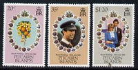 Pitcairn Islands 1981 Royal Wedding set of 3 unmounted mint SG 219-21