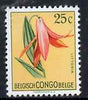 Belgian Congo 1952 Flowers 25c Littonia unmounted mint SG 299*