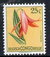 Belgian Congo 1952 Flowers 25c Littonia unmounted mint SG 299*