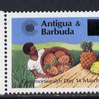 Antigua 1984 Commonwealth Day surcharge $2 on 25c Pineapples unmounted mint, SG 852