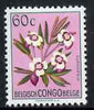 Belgian Congo 1952 Flowers 60c Euphorbia unmounted mint SG 302*