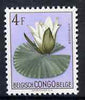 Belgian Congo 1952 Flowers 4f Nymphaea unmounted mint SG 309*