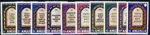Anguilla 1983 Easter - The Ten Commandments set of 10, SG 549-58 unmounted mint