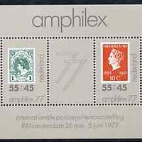 Netherlands 1977 'Amphilex 77' International Stamp Exhibition m/sheet, SG MS 1277