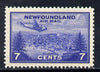 Newfoundland 1943 7c Plane over St Johns (SG 291) unmounted mint