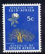 South Africa 1969 Baobab Tree 5c (Redrawn with phosphor bands) unmounted mint, SG 289*