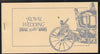 Booklet - Tuvalu - Nukufetau 1986 Royal Wedding (Andrew & Fergie) $6.40 booklet, State Coach in silver, panes imperf