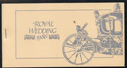 Tuvalu - Nukufetau 1986 Royal Wedding (Andrew & Fergie) $6.40 booklet, State Coach in silver, panes imperf