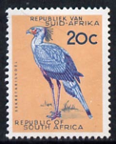 South Africa 1963 Secretary Bird 20c (wmk RSA) unmounted mint, SG 234*
