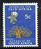 South Africa 1964 Baobab Tree 5c (Redrawn & wmk'd) unmounted mint, SG 244*