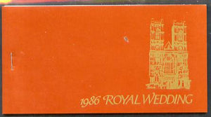 St Vincent - Bequia 1986 Royal Wedding $7.20 booklet, Westminster Abbey in gold, panes perforated