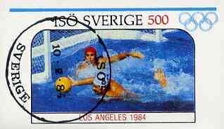 Iso - Sweden 1984 Olympic Games (Water Polo) imperf souvenir sheet (500 value) cto used