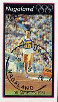 Nagaland 1984 Los Angeles Olympic Games (Running) imperf,souvenir sheet (1ch value) cto used