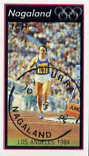 Nagaland 1984 Los Angeles Olympic Games (Running) imperf,souvenir sheet (1ch value) cto used