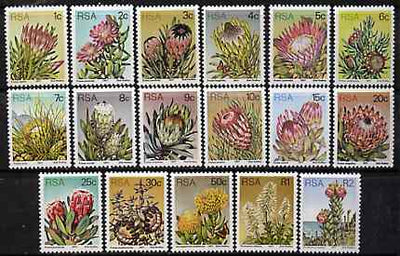 South Africa 1977-82 Succulents def set of 17 (1 of each value) unmounted mint SG 414-30