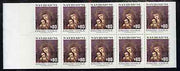 Booklet - Chile 1994 800p Christmas booklet containing pane of 10 x 80p Madonna & Child Discount stamps (SG 1596)